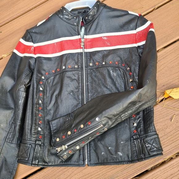 Def Leppard Ladies Leather Jacket from Wilson’s Leather Medium - Picture 3 of 16